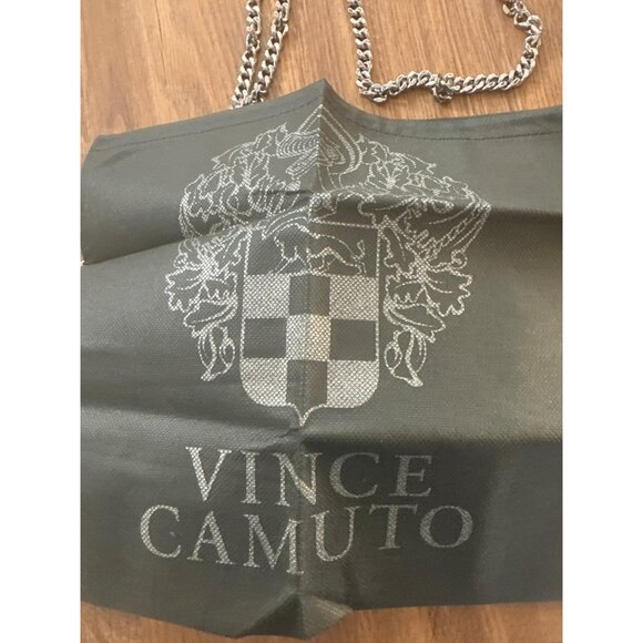 Vince Camuto Zosia Crossbody Bag Silver Chain Strap Wallet Pebbled Leather Pink - Picture 5 of 9